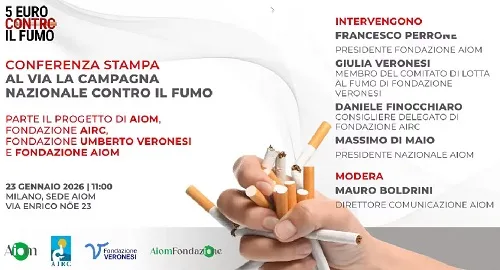 Conferenza stampa “Al via la Campagna Nazionale 5 Euro contro il Fumo”